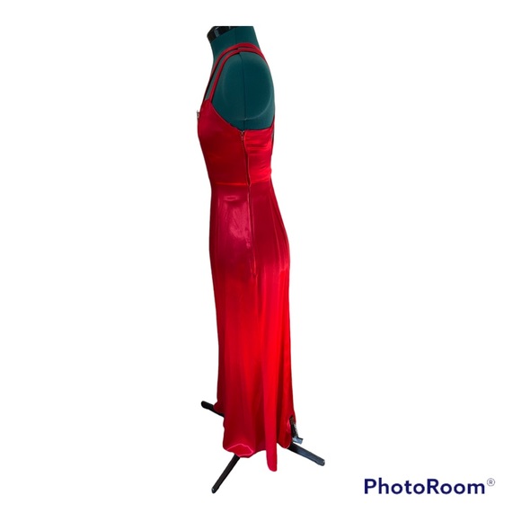 VINTAGE RED JESSICA MCCLINTOCK GUNNE SAX FORMAL DRESS - Picture 3 of 8